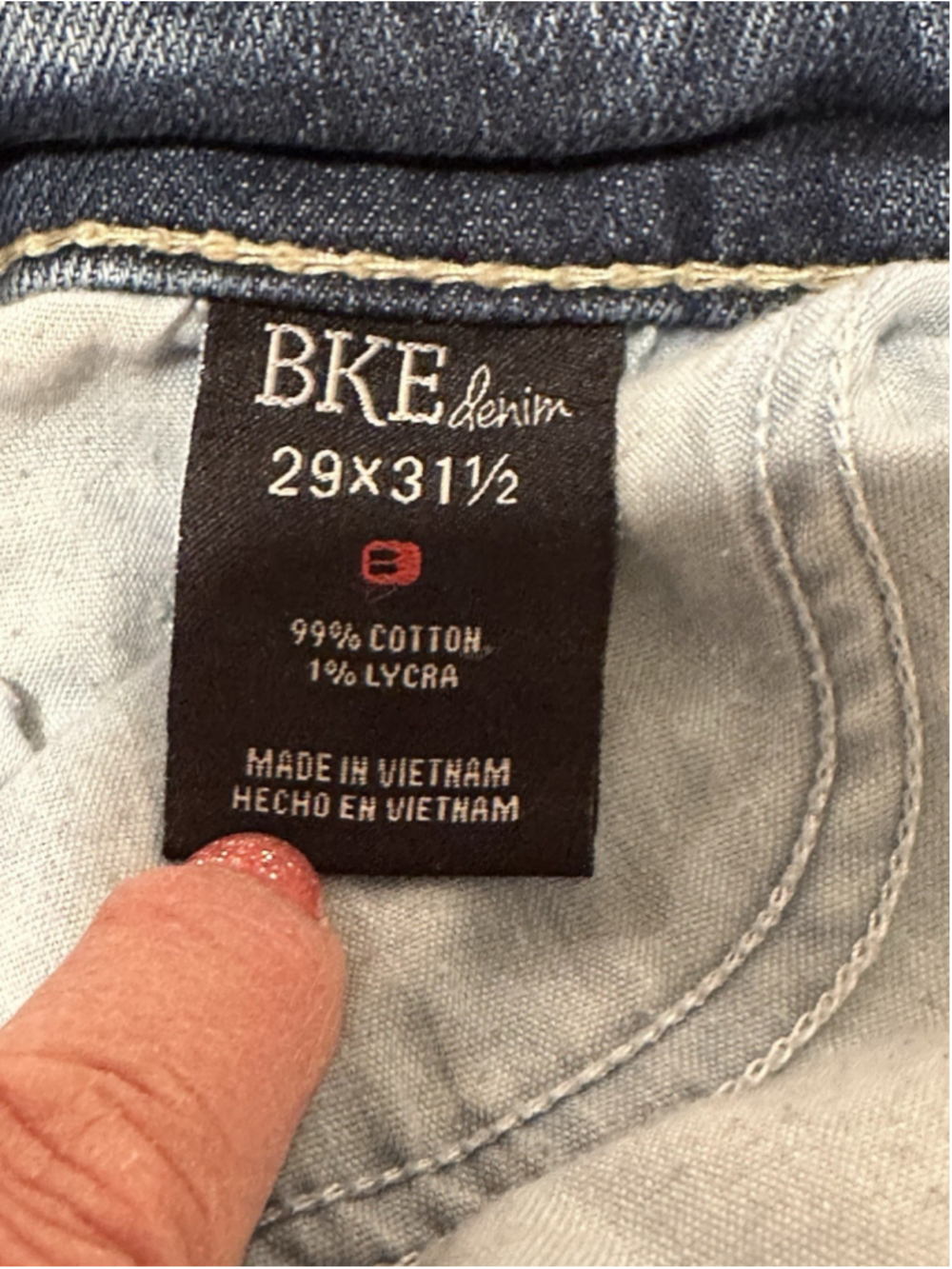 BKE Payton Denim Jeans Low Rise Womens 29R (29X 31.5) Blue Distressed Western - Picture 4 of 16